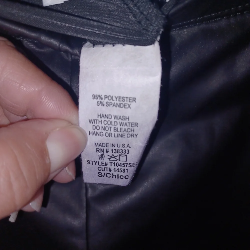 Black Biker Shorts - W Sz Small